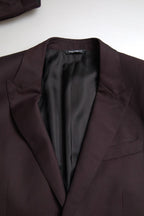 Dolce &amp; Gabbana Maroon 2 Piece Single Breasted MARTINI Suit