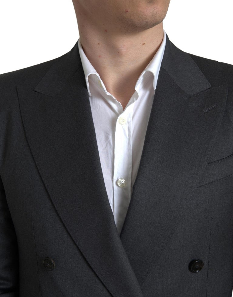 Dolce &amp; Gabbana Gray 2 Piece Double Breasted SICILY Suit