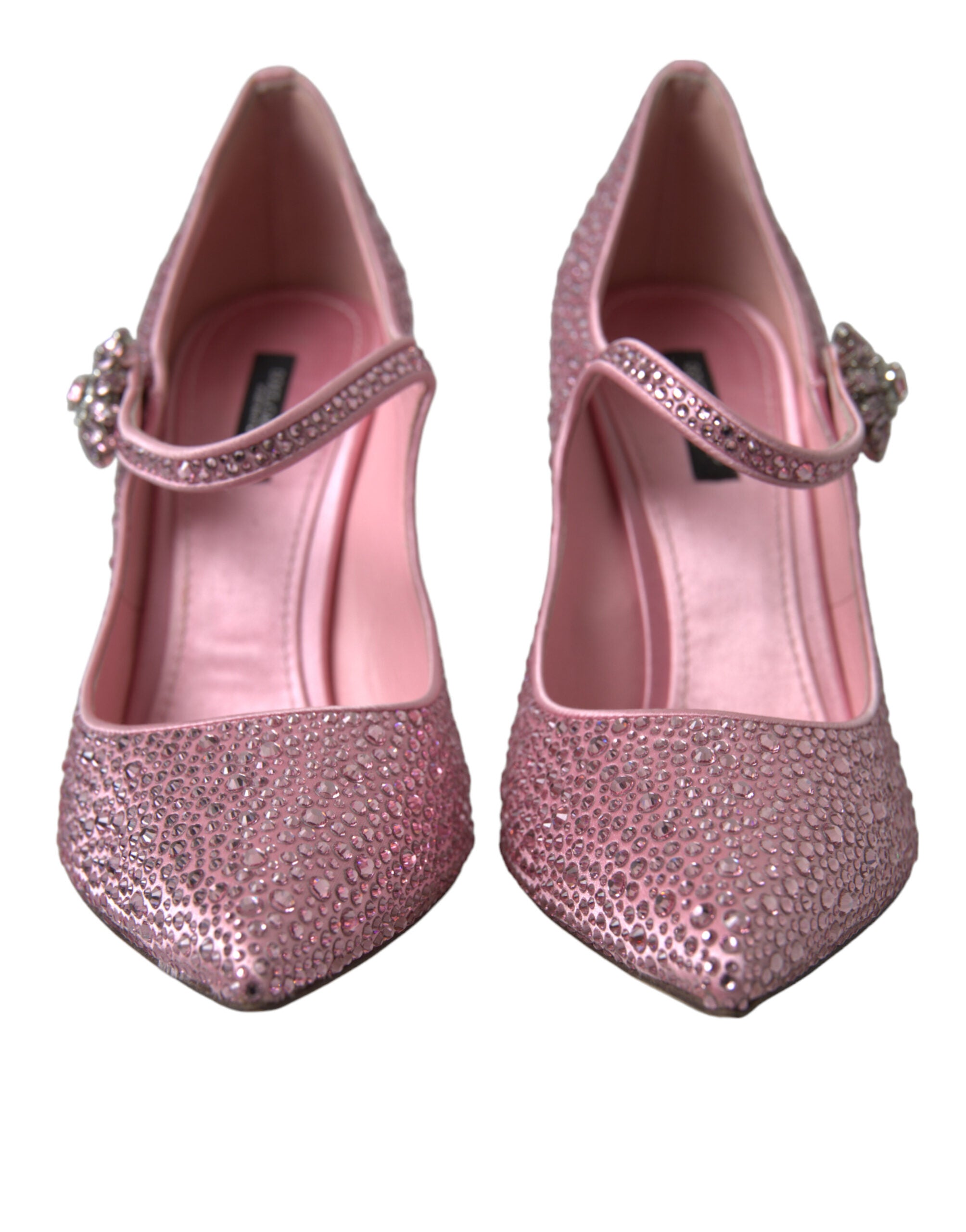 Dolce &amp; Gabbana Pink Strass Crystal Heels Pumps Shoes