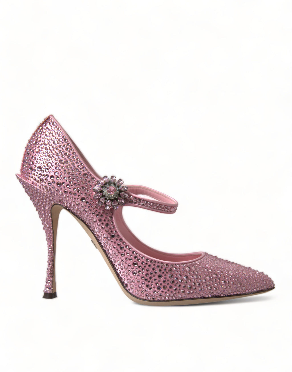 Dolce &amp; Gabbana Pink Strass Crystal Heels Pumps Shoes