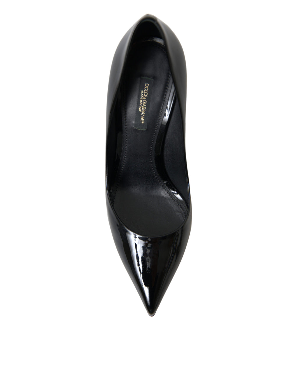 Dolce &amp; Gabbana Black Patent Leather Pumps Heels Shoes