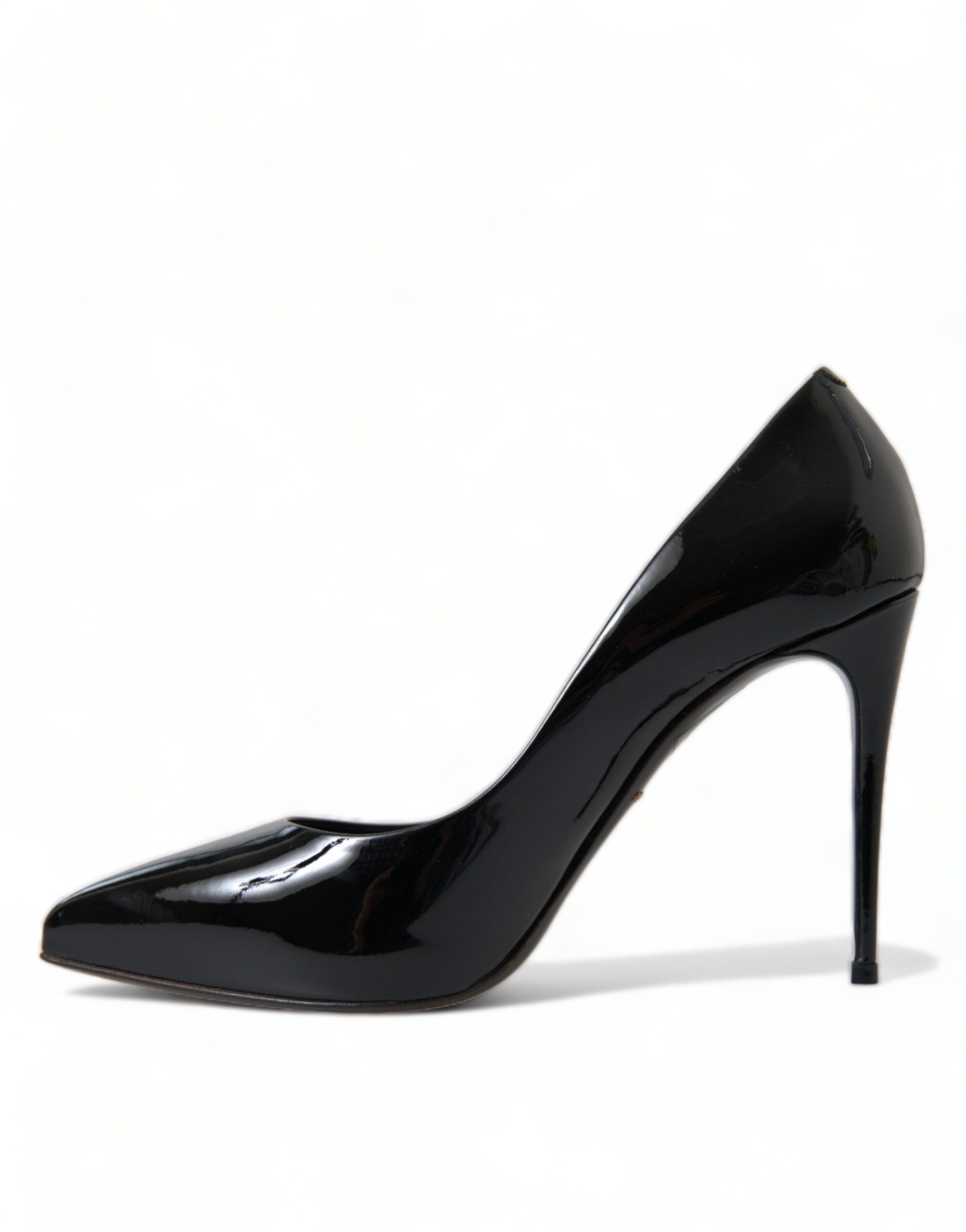 Dolce &amp; Gabbana Black Patent Leather Pumps Heels Shoes