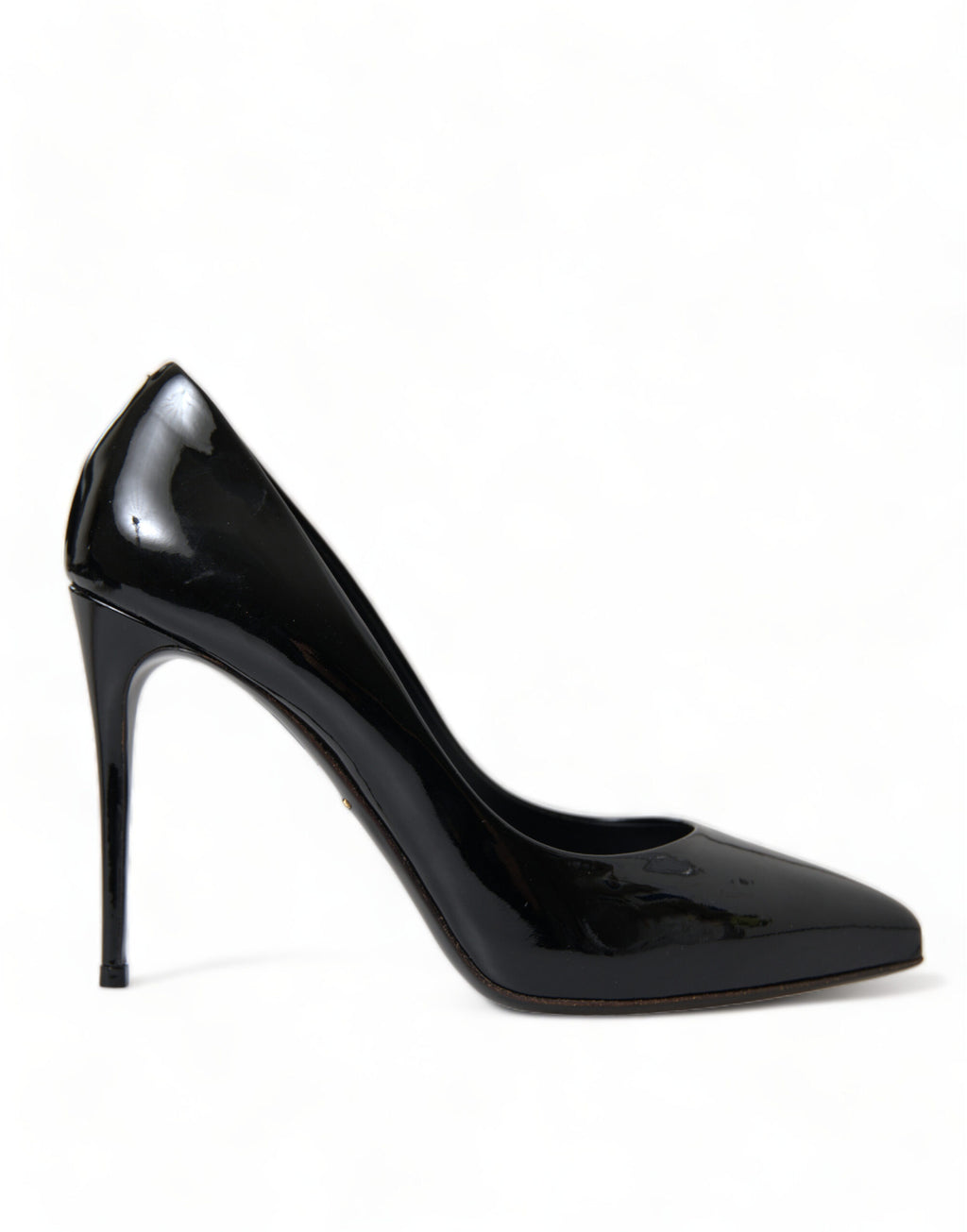 Dolce &amp; Gabbana Black Patent Leather Pumps Heels Shoes