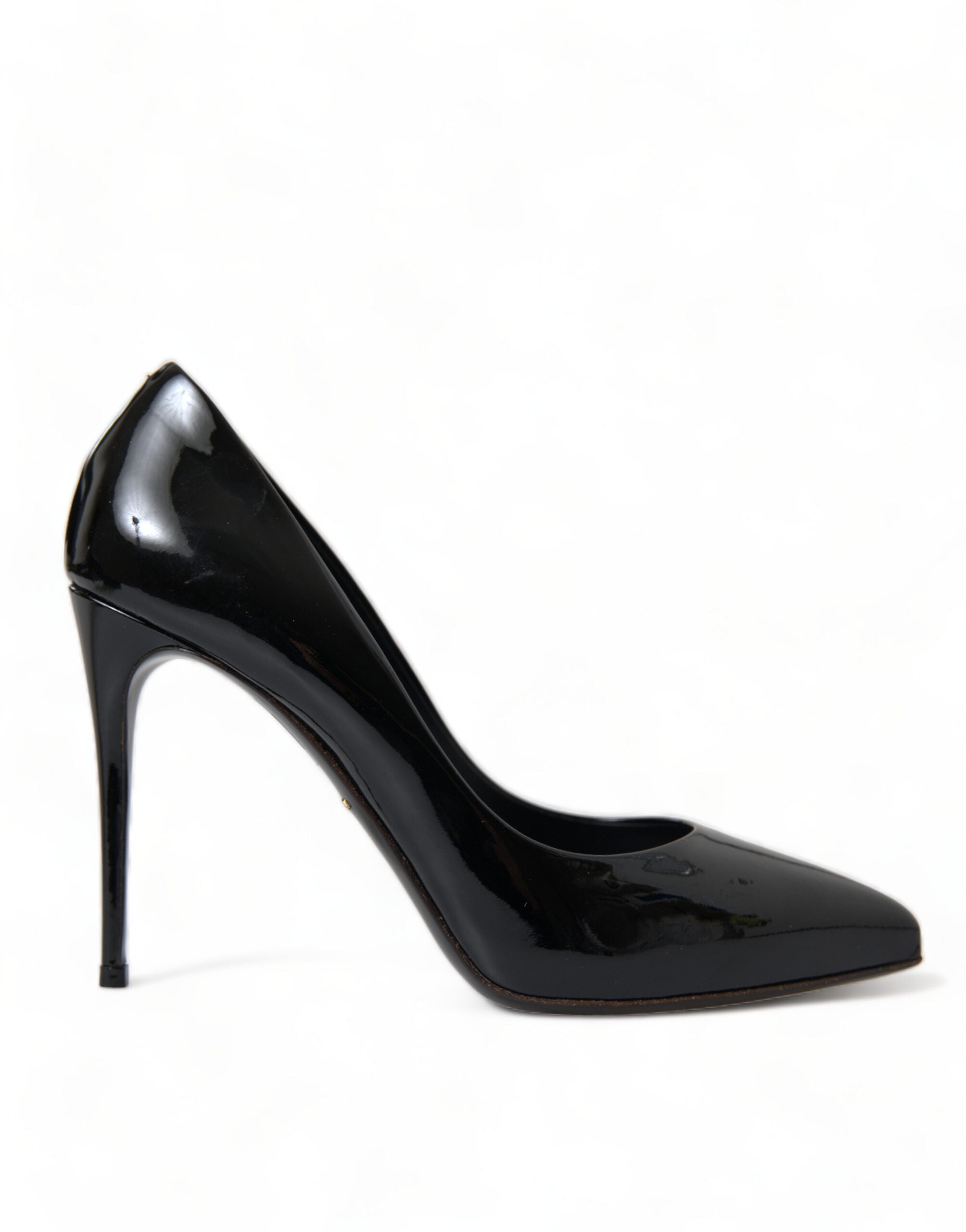 Dolce &amp; Gabbana Black Patent Leather Pumps Heels Shoes