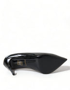 Dolce &amp; Gabbana Black Patent Leather Pumps Heels Shoes