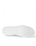 Dolce &amp; Gabbana Brown Leopard Canvas Sneakers Shoes