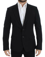 Dolce &amp; Gabbana Black wool slim fit blazer