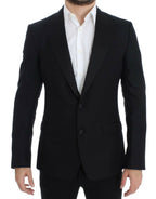Dolce &amp; Gabbana Black wool silk SICILY blazer
