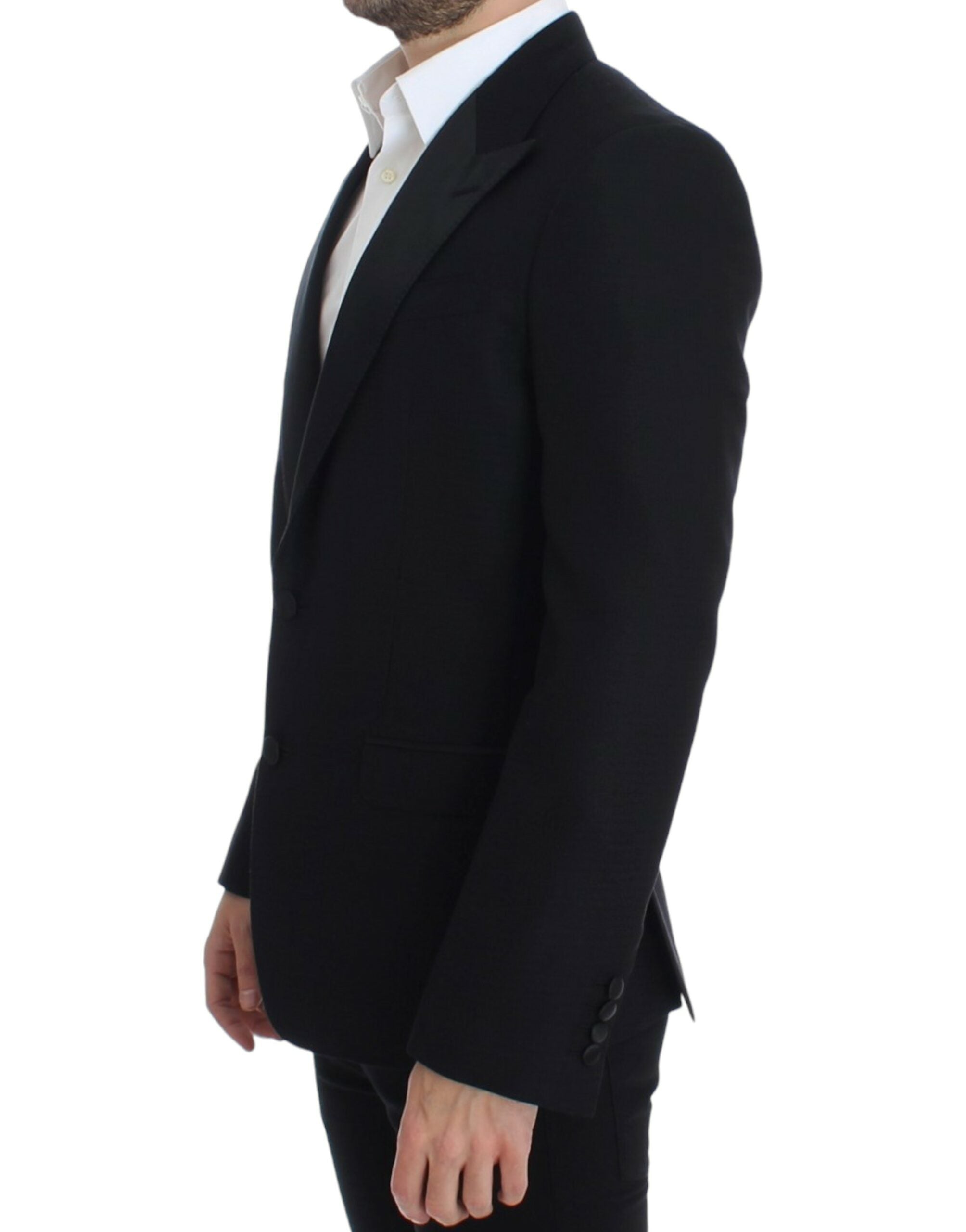 Dolce &amp; Gabbana Black wool silk SICILY blazer