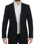 Dolce &amp; Gabbana Black wool silk SICILY blazer