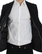 Dolce &amp; Gabbana Black wool silk SICILY blazer