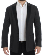 Dolce &amp; Gabbana Black wool slim MARTINI blazer