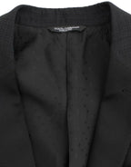 Dolce &amp; Gabbana Black wool MARTINI slim blazer