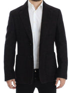 Dolce &amp; Gabbana Bordeaux alpaca two button blazer