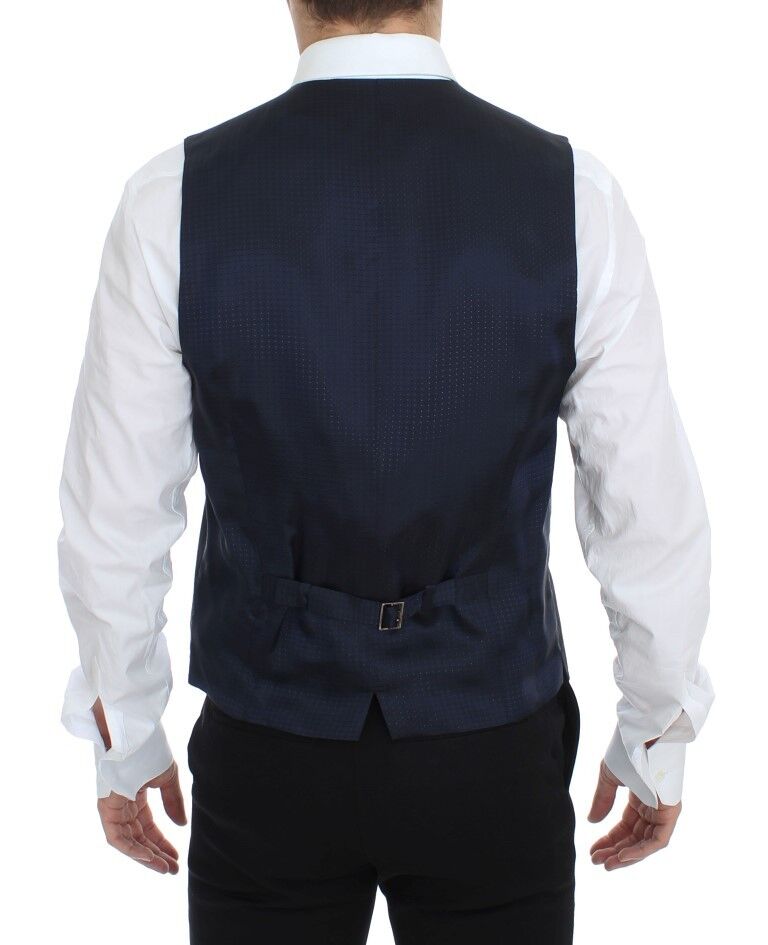 Dolce &amp; Gabbana Gray Stretch Formal Dress Vest Waistcoat