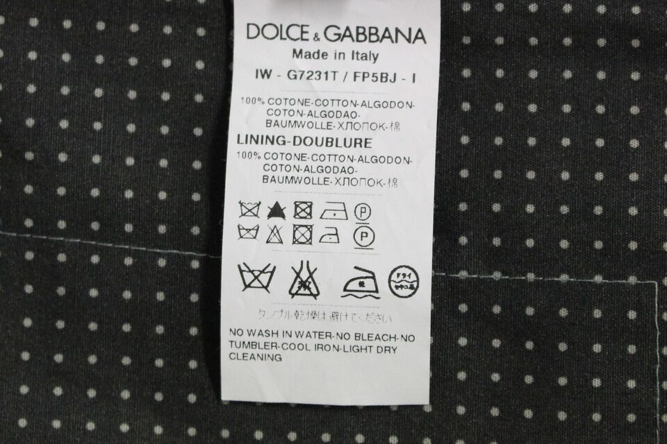 Dolce &amp; Gabbana Gray Polka Dot Dress Vest Gilet Weste