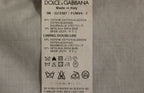 Dolce &amp; Gabbana Beige Silk Blend Dress Formal Vest Waistcoat