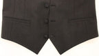 Dolce &amp; Gabbana Gray Wool Stretch Dress Vest Jacket Blazer