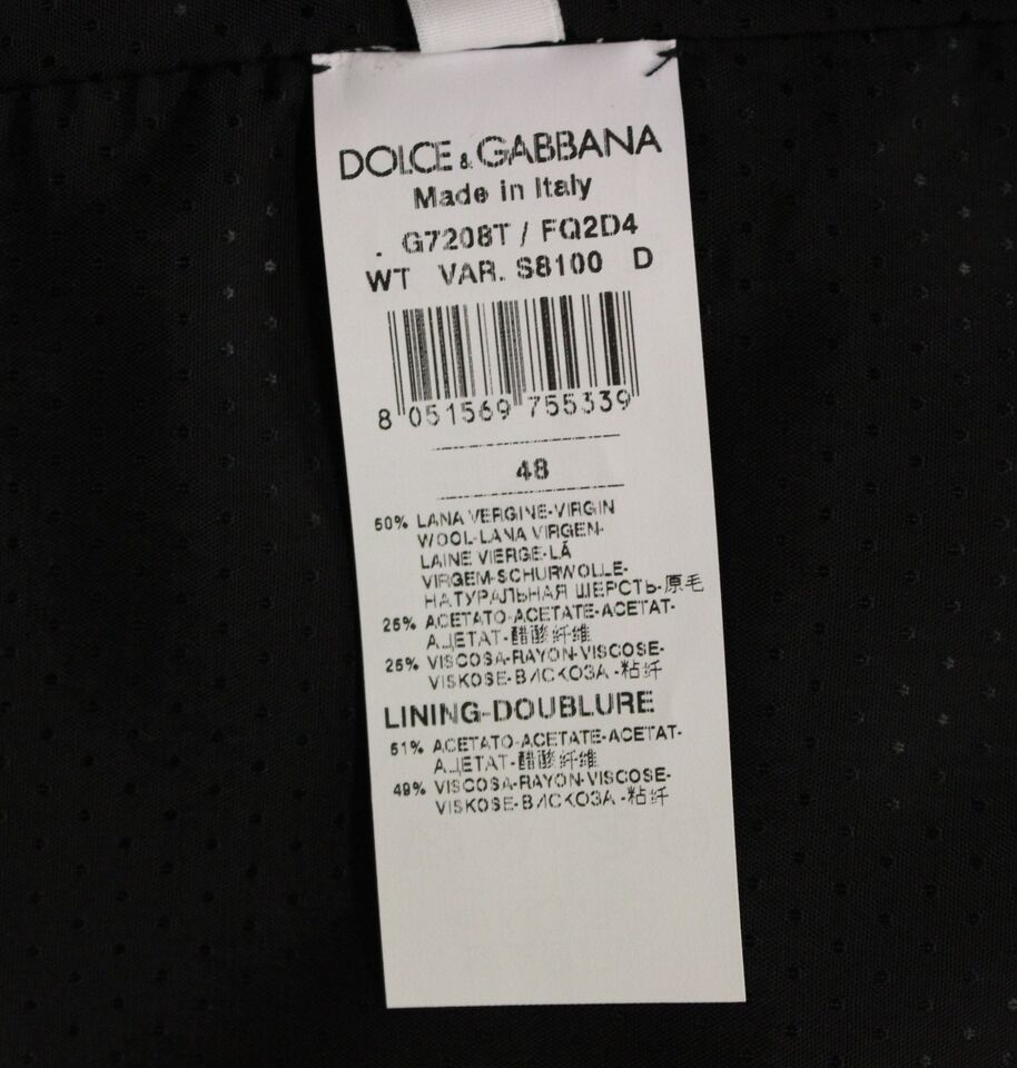 Dolce &amp; Gabbana Gray Wool Blend Vest Gilet Weste