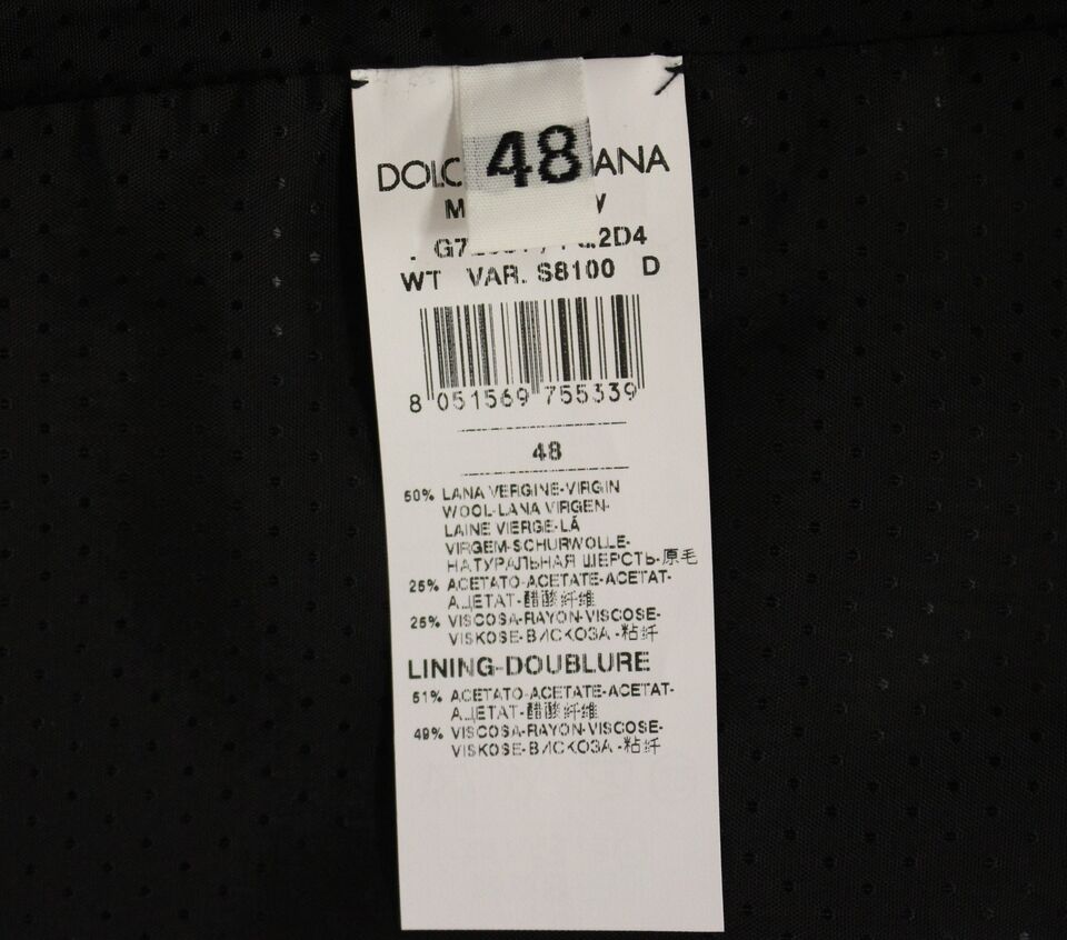 Dolce &amp; Gabbana Gray Wool Blend Vest Gilet Weste