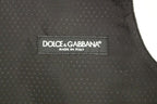 Dolce &amp; Gabbana Gray Wool Blend Vest Gilet Weste