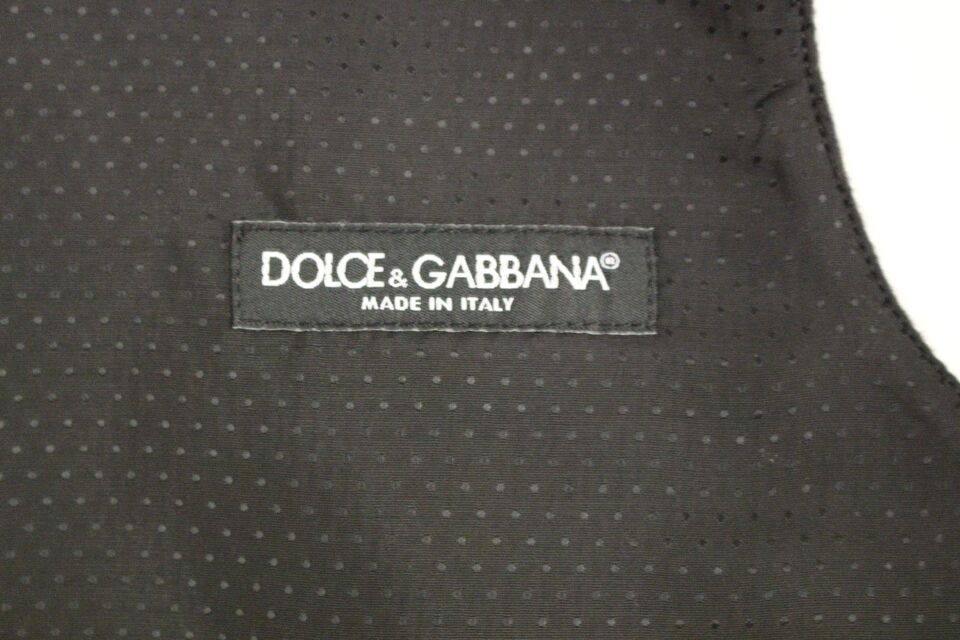 Dolce &amp; Gabbana Gray Wool Blend Vest Gilet Weste