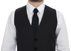 Dolce &amp; Gabbana Gray Wool Formal Dress Vest Gilet Weste