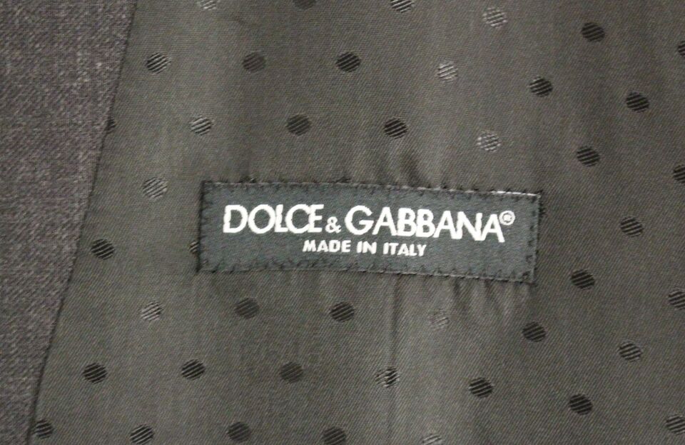 Dolce &amp; Gabbana Gray Wool Formal Dress Vest Gilet Weste