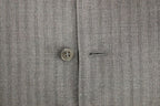 Dolce &amp; Gabbana Gray Striped Wool Single Breasted Vest
