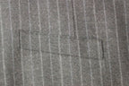 Dolce &amp; Gabbana Gray Striped Wool Logo Vest Gilet Weste
