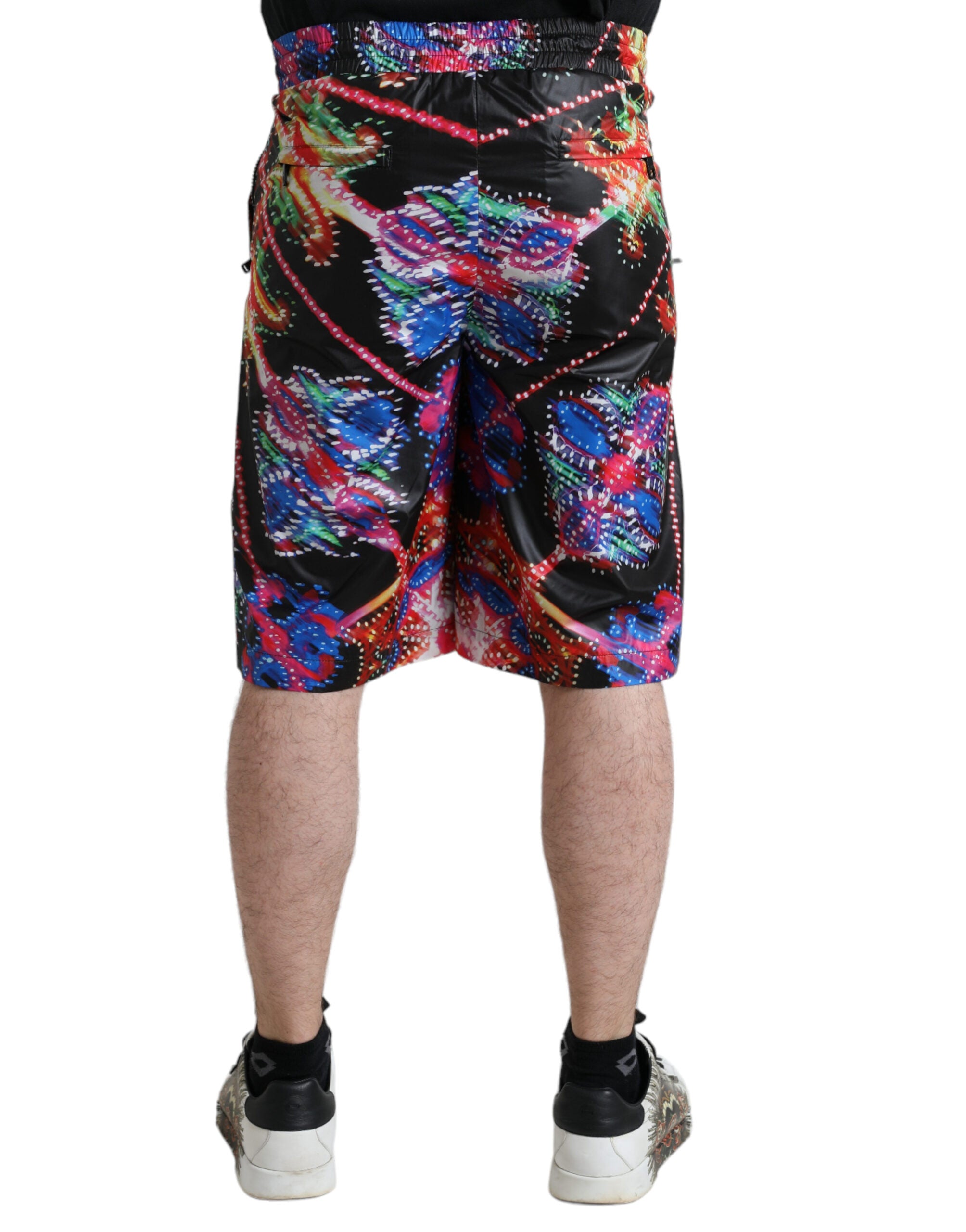 Dolce &amp; Gabbana Multicolor Luminarie Print Men's Bermuda Shorts