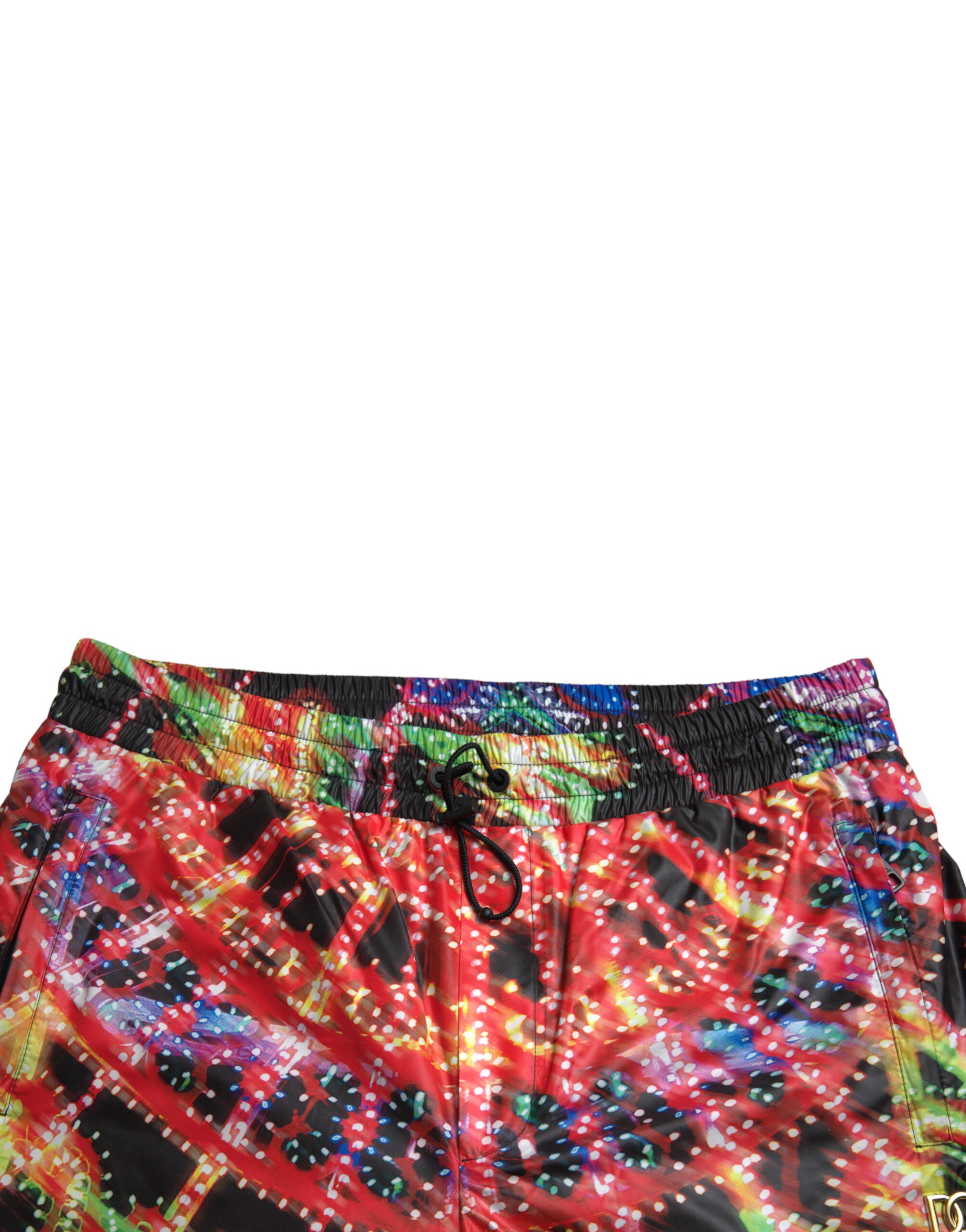 Dolce &amp; Gabbana Multicolor Luminarie Print Men's Bermuda Shorts