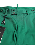 Dolce &amp; Gabbana Deep Green Cotton Stretch Men Bermuda Shorts
