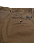 Dolce &amp; Gabbana Brown Cotton Stretch Men Bermuda Shorts