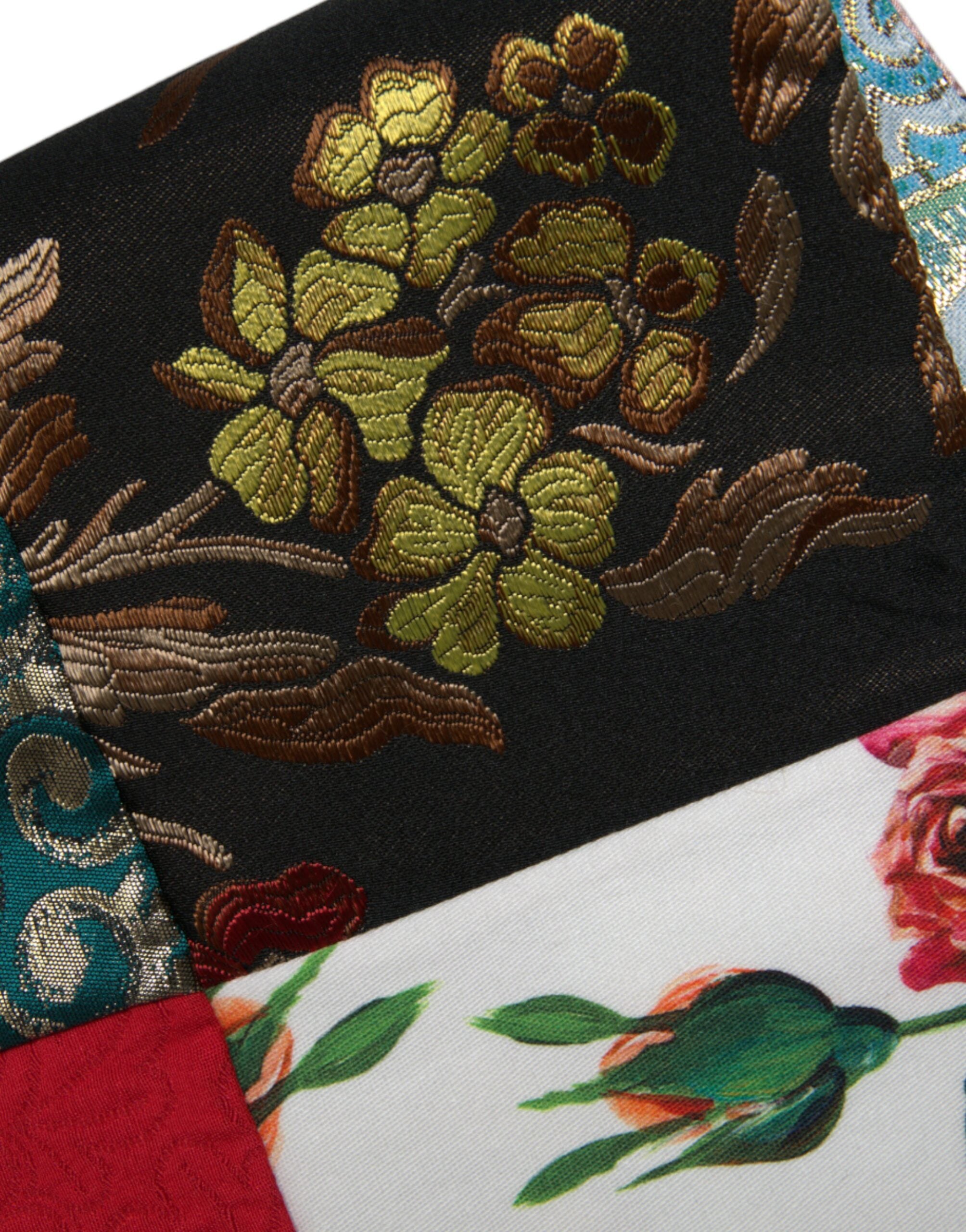 Dolce &amp; Gabbana Multicolor Floral Patchwork Shift Mini Dress