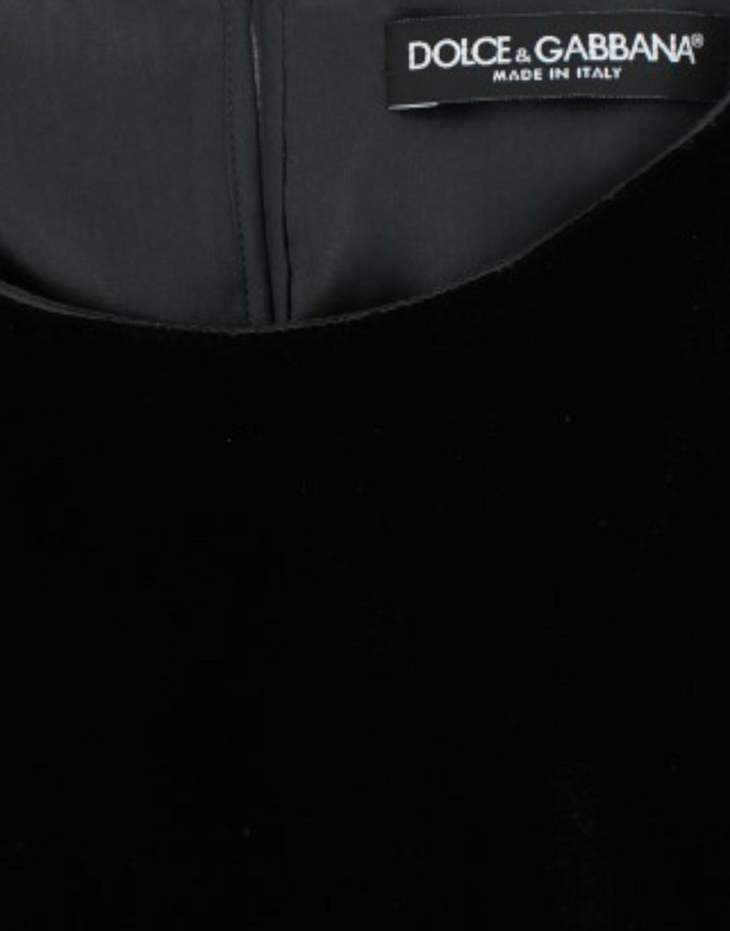 Dolce &amp; Gabbana Black velvet shortsleeved blouse