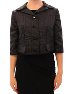 Dolce &amp; Gabbana Black Short Bolero Shrug Jacket Coat