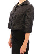 Dolce &amp; Gabbana Black Short Bolero Shrug Jacket Coat