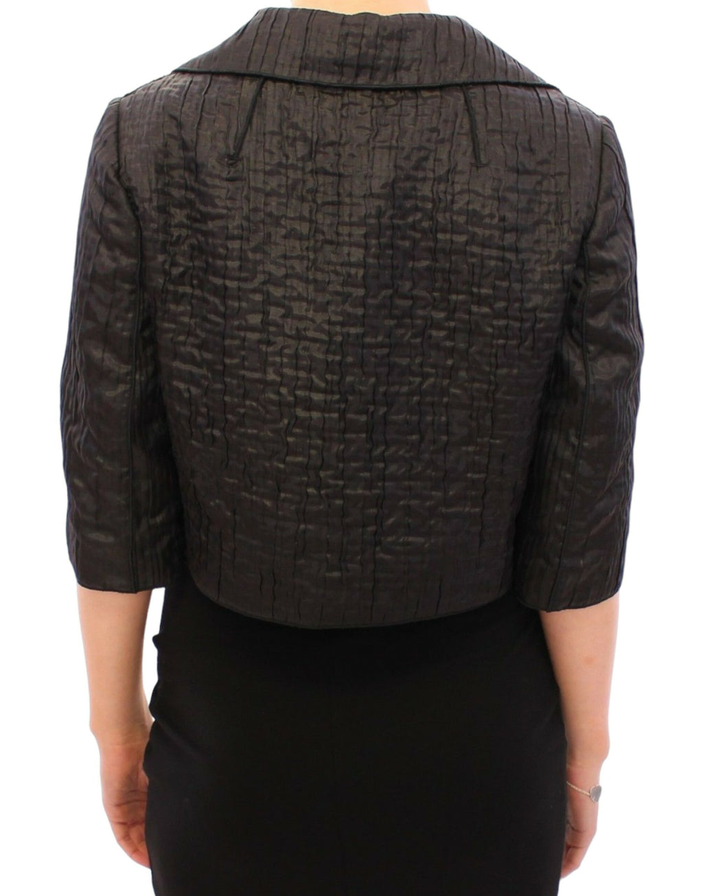 Dolce &amp; Gabbana Black Short Bolero Shrug Jacket Coat