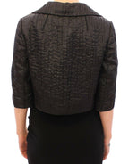 Dolce &amp; Gabbana Black Short Bolero Shrug Jacket Coat