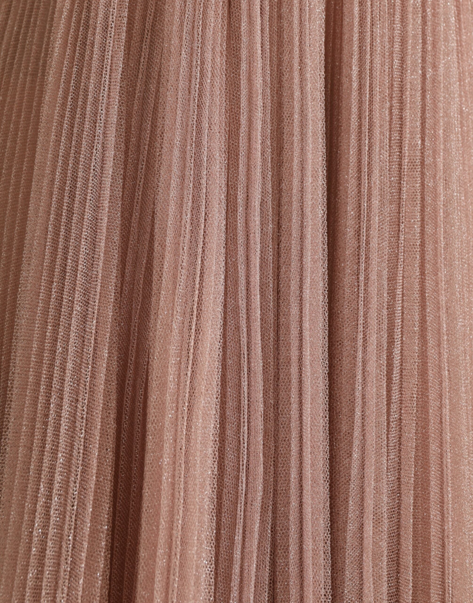 Dolce &amp; Gabbana Pink One Shoulder Pleated Lame Tulle Dress