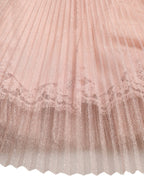 Dolce &amp; Gabbana Pink One Shoulder Pleated Lame Tulle Dress