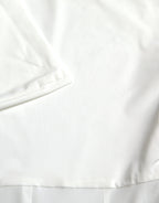 Dolce &amp; Gabbana White Nylon Strapless Bodycon Jumpsuit Dress