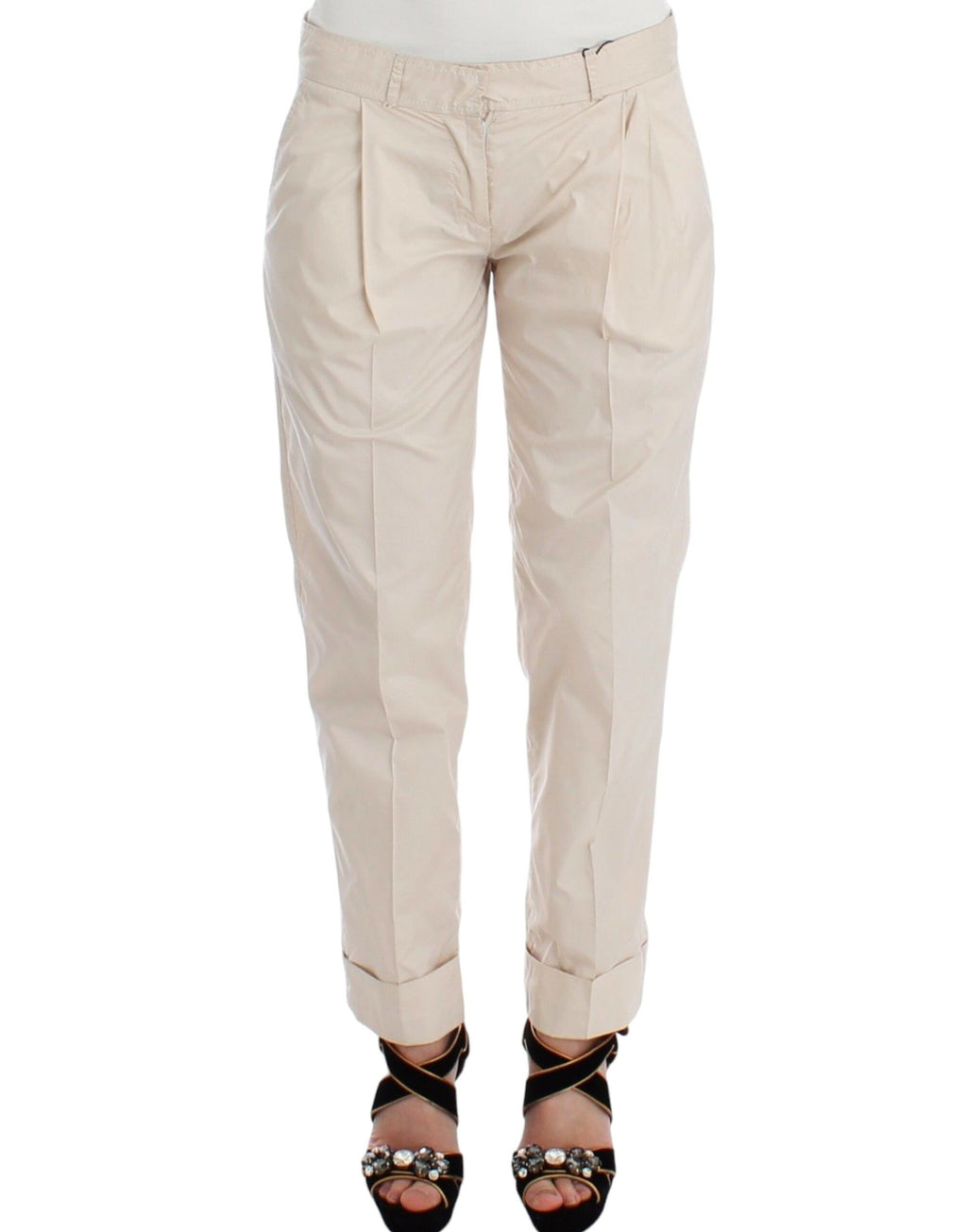 Ermanno Scervino Beige Chinos Casual Dress Pants Khaki