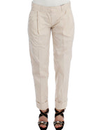 Ermanno Scervino Beige Chinos Casual Dress Pants Khaki