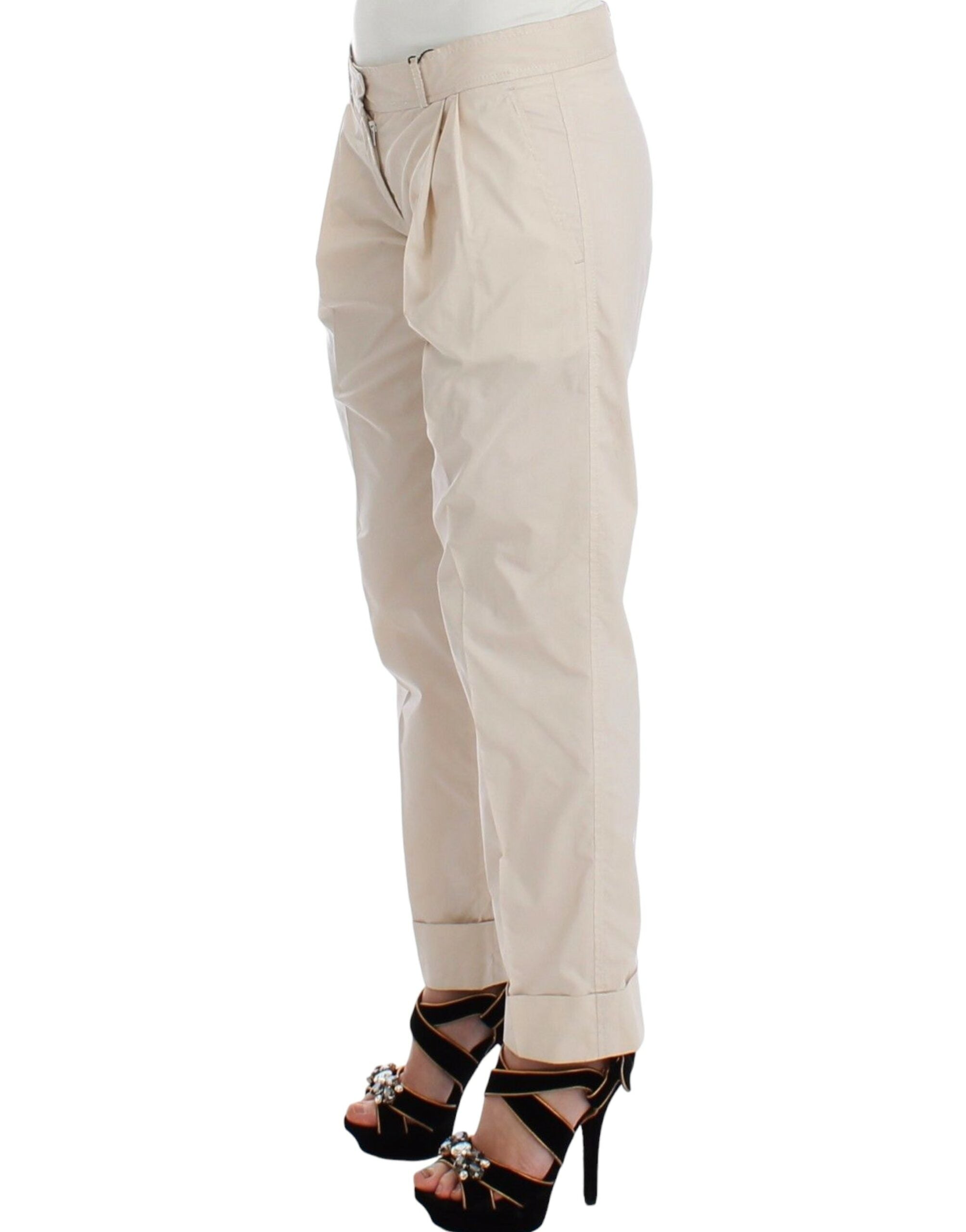 Ermanno Scervino Beige Chinos Casual Dress Pants Khaki