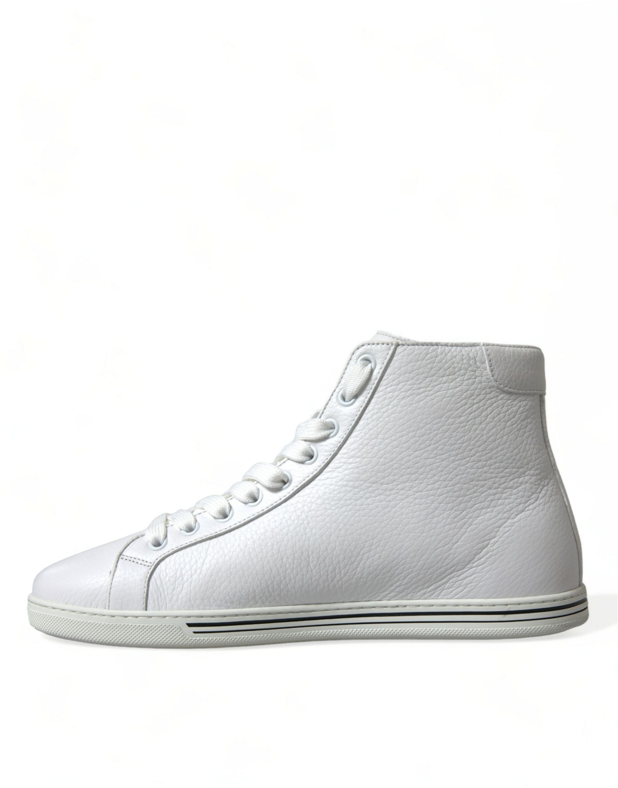 Dolce &amp; Gabbana White Saint Tropez High Top Men Sneakers Shoes