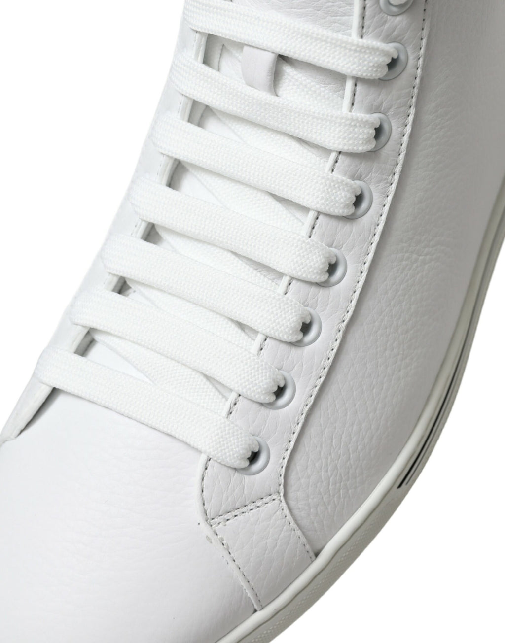 Dolce &amp; Gabbana White Saint Tropez High Top Men Sneakers Shoes
