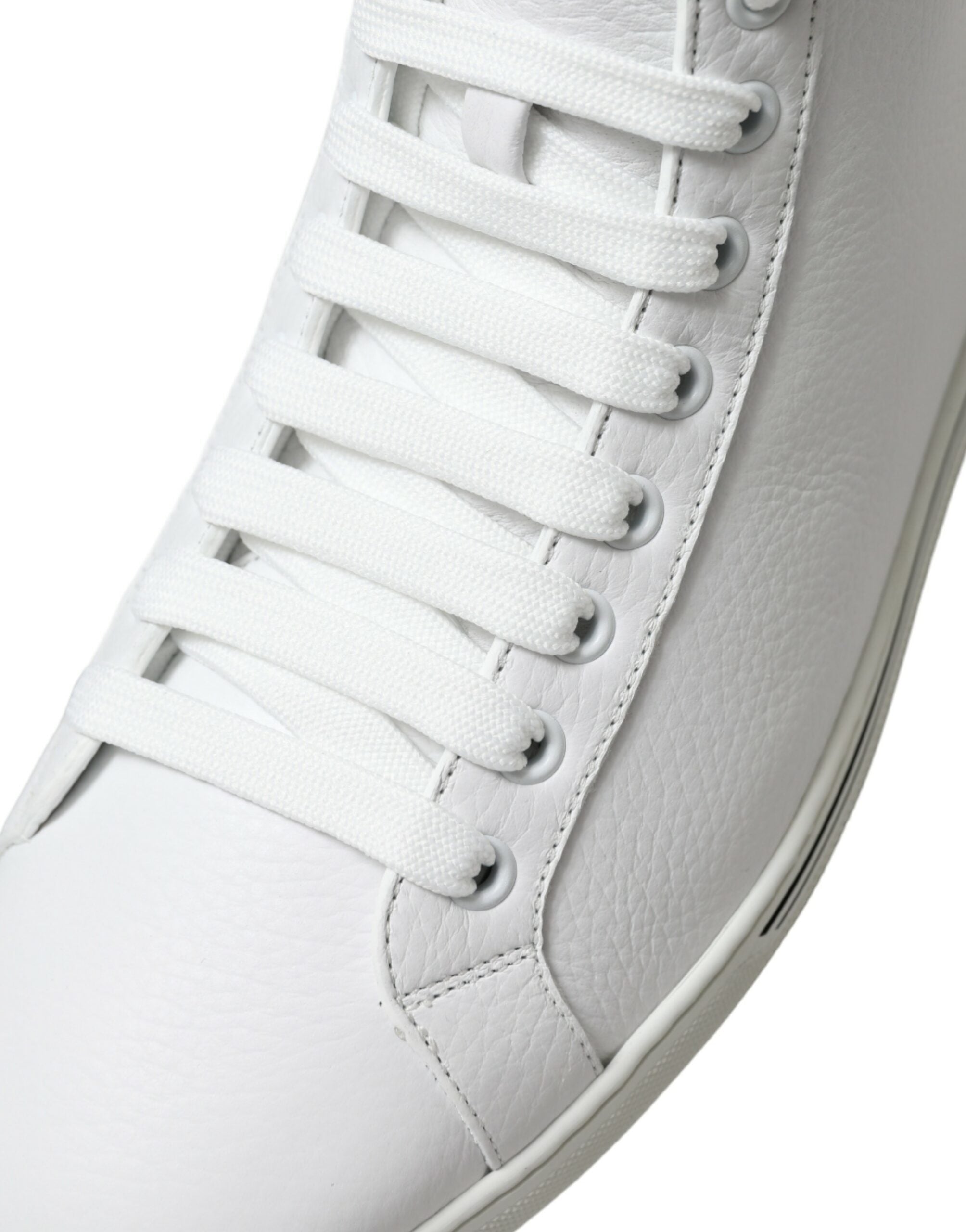 Dolce &amp; Gabbana White Saint Tropez High Top Men Sneakers Shoes