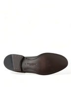 Dolce &amp; Gabbana Brown Exotic Leather Lace Up Oxford Dress Shoes